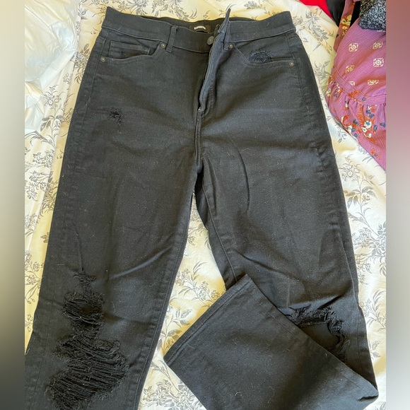 Express high rise straight leg Jean. Sz 8. Worn once - Picture 1 of 3